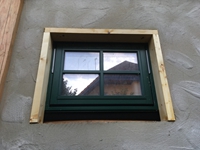 Von der Rückseite des Hauses