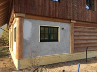 Linke Seite des Hauses