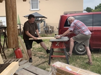 Nun werden die Arbeiten nach draußen verlegt