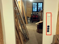 22.09.2025: Der Elektriker hat die Schalter angebaut