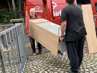 Die Küche wird eingeladen