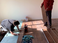 3.10.25: Nun ist der Wohnbereich dran.