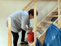 Die Treppe wird aufgehübscht